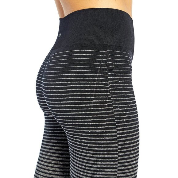 Marika Womens Heather Charcoal Pink Leggings Size Small 27'' Sydney Seamless NEW - Picture 4 of 6